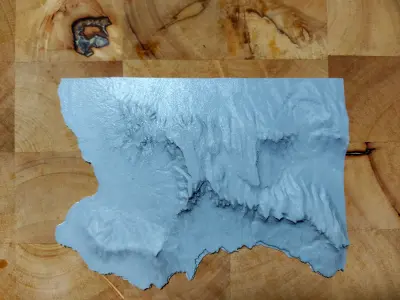 Table Mountain  3D print model
