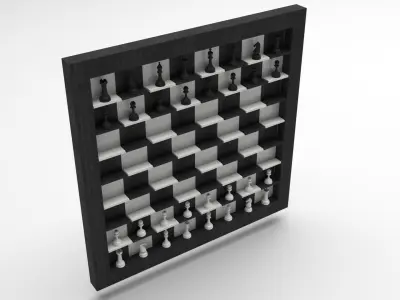 Wall Chess 3D model