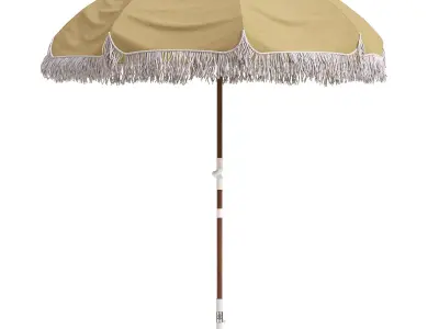 The Holiday Beach Umbrella Vintage Gold 3D model