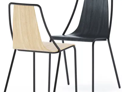 Ola S M LG Chair by Midj 3D model