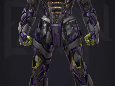 EX-01 Shinjitsu Low-poly 3D model