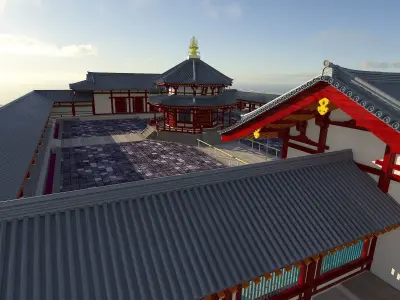 Yakushiji temple  3D model