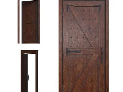 RG DOOR Low-poly 3D model