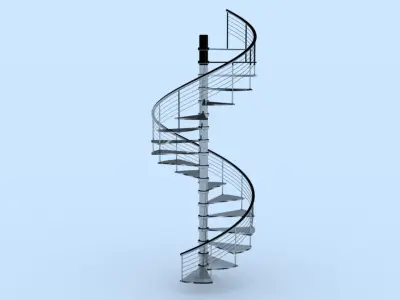 Spiral Stairs 3D model