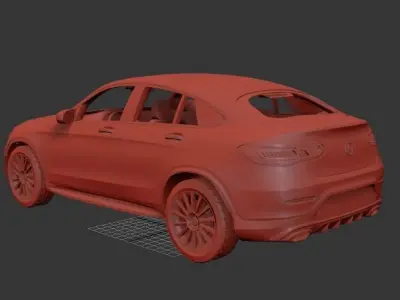 Mercedes Benz GLC class Mk1f C253 coupe AMG Line 2019 3D print model