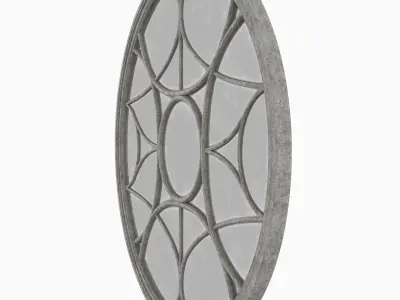 Castle window round 3D model
