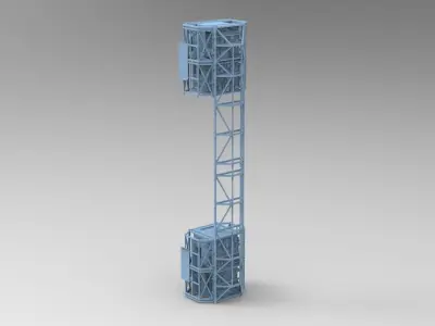 Sci Fi Ship Docking pad 1 3D model