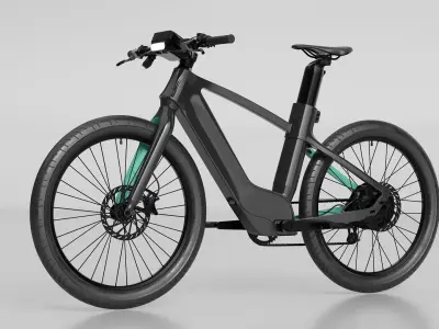  All-Road Electric Bicycle Daily Commute Black 
