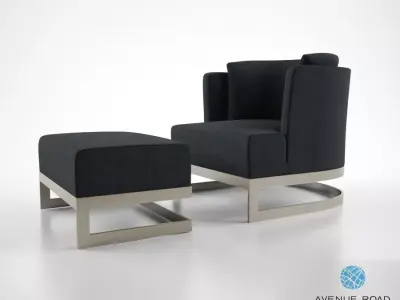 Avenue Road St John street armchair 3D model