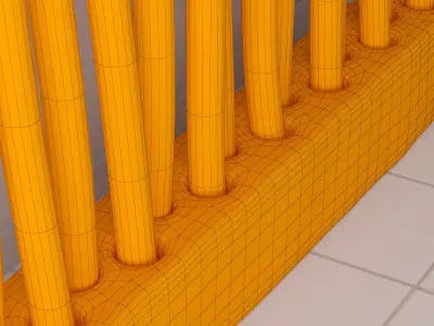 Decor from old branches 3D model