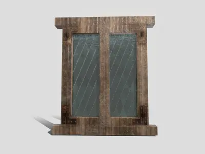 Generic Medieval Window Low-poly 3D model