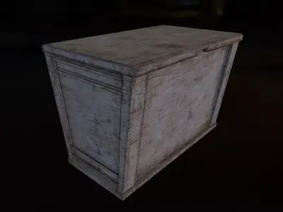 Trash Bin Model Low-poly 3D model