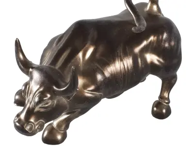 Charging Bull Low-poly 3D model