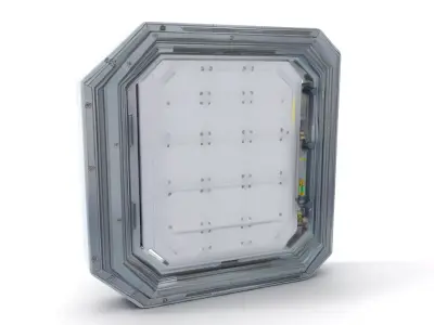 Futuristic Steel Door model pack Low-poly 3D model