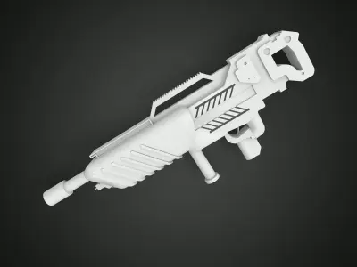 sci-fi artillery piece 3D print model
