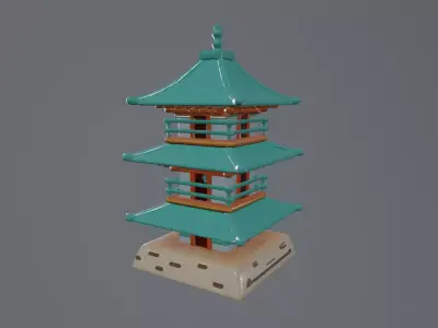 shogun japan props 3D model