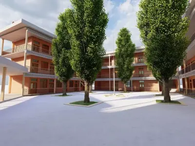 School-University- High School 3D model