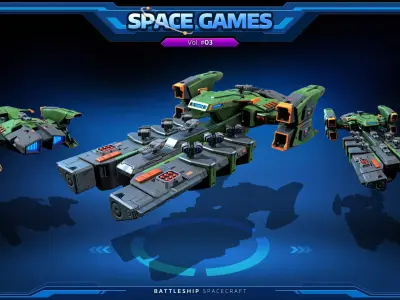 SPACE Games Vol-03 Low-poly 3D model