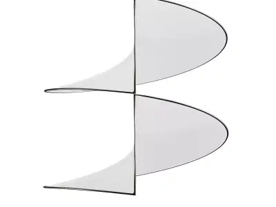 Untitled lamp with curved shape 3D model