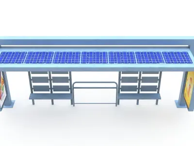 Bus Stop 03  3D model