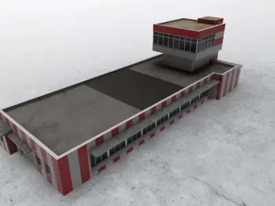 LBSF Control Point Low-poly 3D model