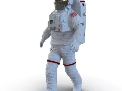  Extravehicular Mobility Unit without Visor Rigged for Cinema 4D 