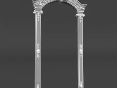 classic patterned door 01 3D model