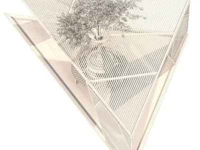 Park Shade Structure 3D model