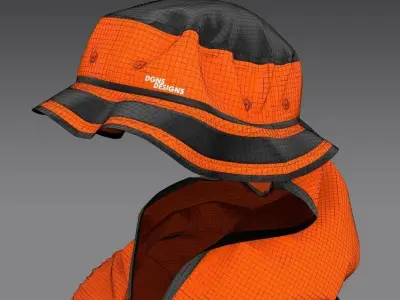 Skater Outfit Low-poly 3D model