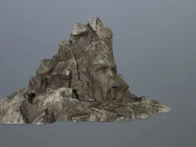 rock gate Low-poly 3D model