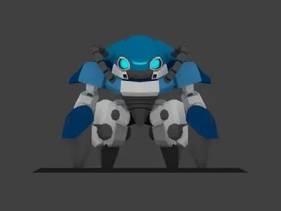 Super Mecha 16 - Chrast of Code Name CR413 Low-poly 3D model