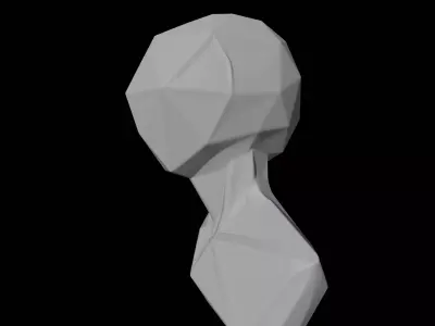 Geometric Human Bust Sculpture 3D print model