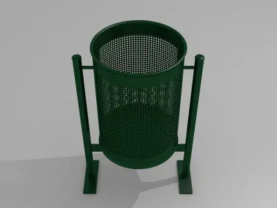 City trash can 3D model
