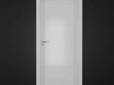 Modern door Low-poly 3D model
