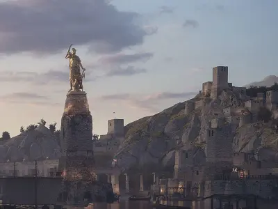 The Old Tower Low-poly 3D model