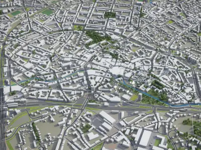 Osnabruck  Low-poly 3D model