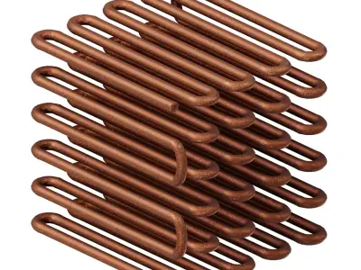 Rusty Deep Freezer Coil 3D model