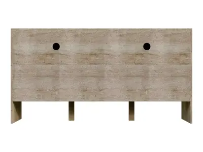 Mid-Century Modern Storage Cabinet Low-poly 3D model