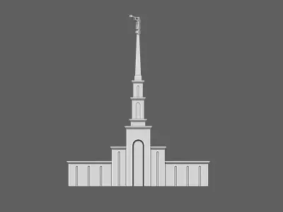 SAO PAULO TEMPLE - LDS SCULPTURE 3D print model
