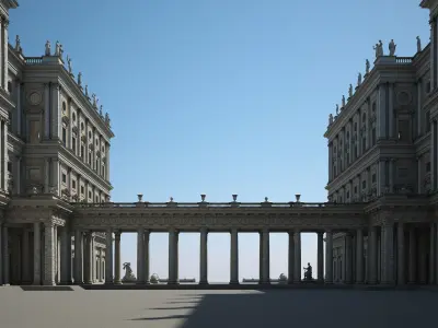 Courtyard of a Royal Palace 3D model