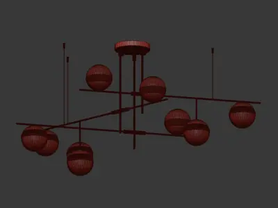 Technum Chandelier Lampatron 3D model