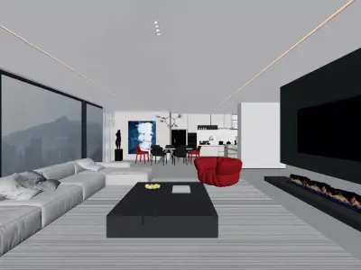 Modern Minimalist Style 3D model