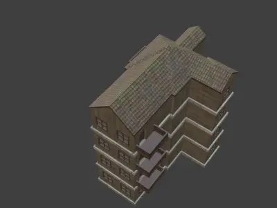 House Model 58 Low-poly 3D model