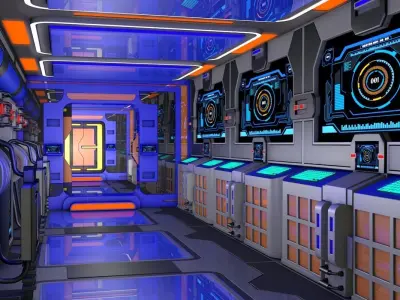 Sci Fi Corridor  3D model