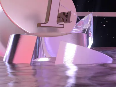 1st Winner Podium 3D model