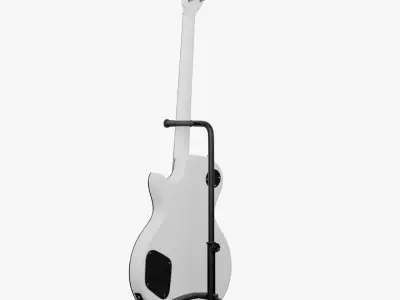  Gibson Les Paul White Bass Guitar PBR 