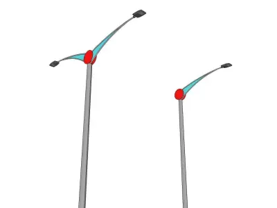 Lamp Post - Light Pole - Light Post - Street Light - Group 08 3D model