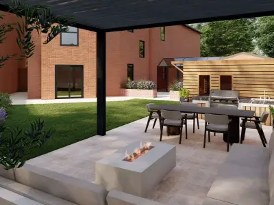 Garden Landscape 3D Model - SketchUp and Lumion  3D model