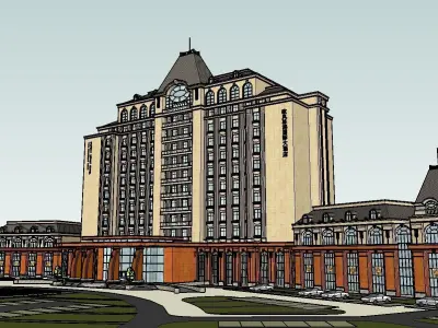 vacation spot-Resort-Fashion Leisure Hotel-0231 3D model