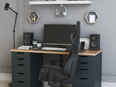 Office workplace 35 3D model